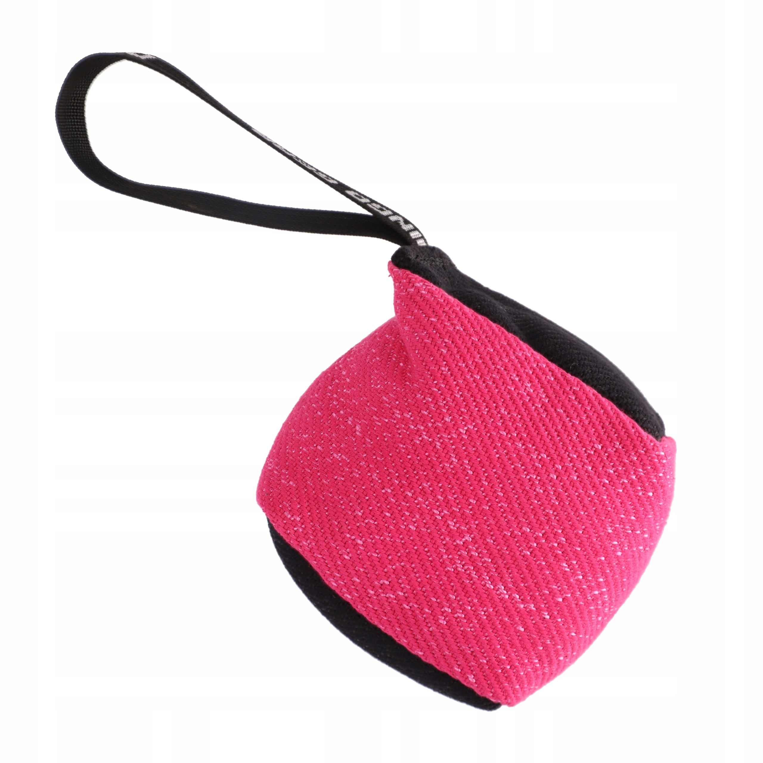 Dingo Gear Tug Toy made of ring material with handle 10x10 cm "cube" roses