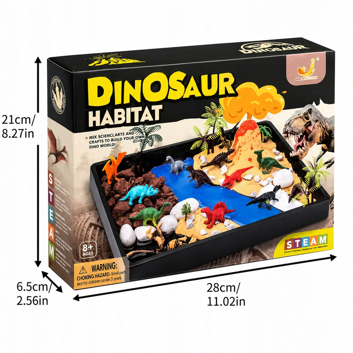 Dinosaur Breeding Set Volcano Figurines Educational Toy Creative World Brand no brand
