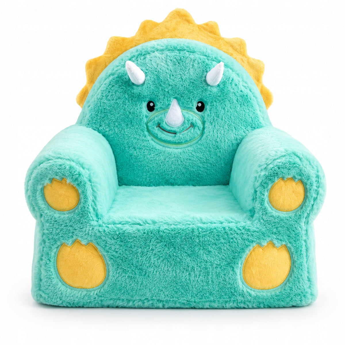 Dinosaur Shaped Plush Child Seat - Green