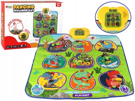 Dinosaur-Themed Dancing Mat 90cm x 86cm