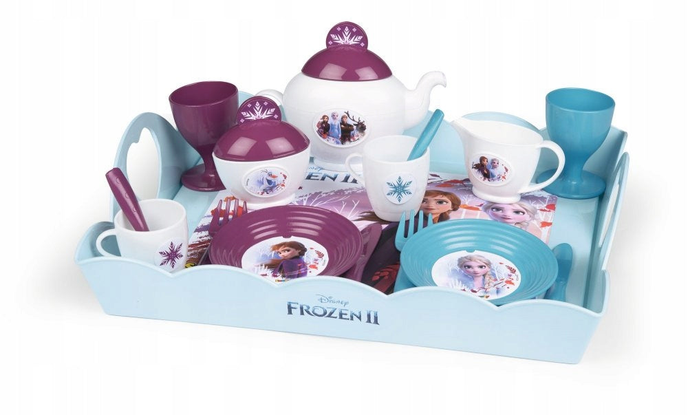 Disney Frozen Large Tray with Frozen Tableware 18 Accessories Smoby
