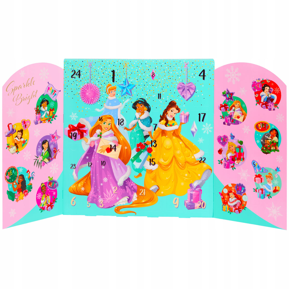 Disney Princess Advent Calendar 24 Cosmetics Standing Rectangle