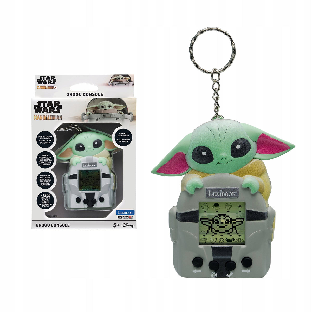 Disney Star Wars Mandalorian Grogu LCD Console, 3 games like tamagotchi Manufacturer code JLMB10SW