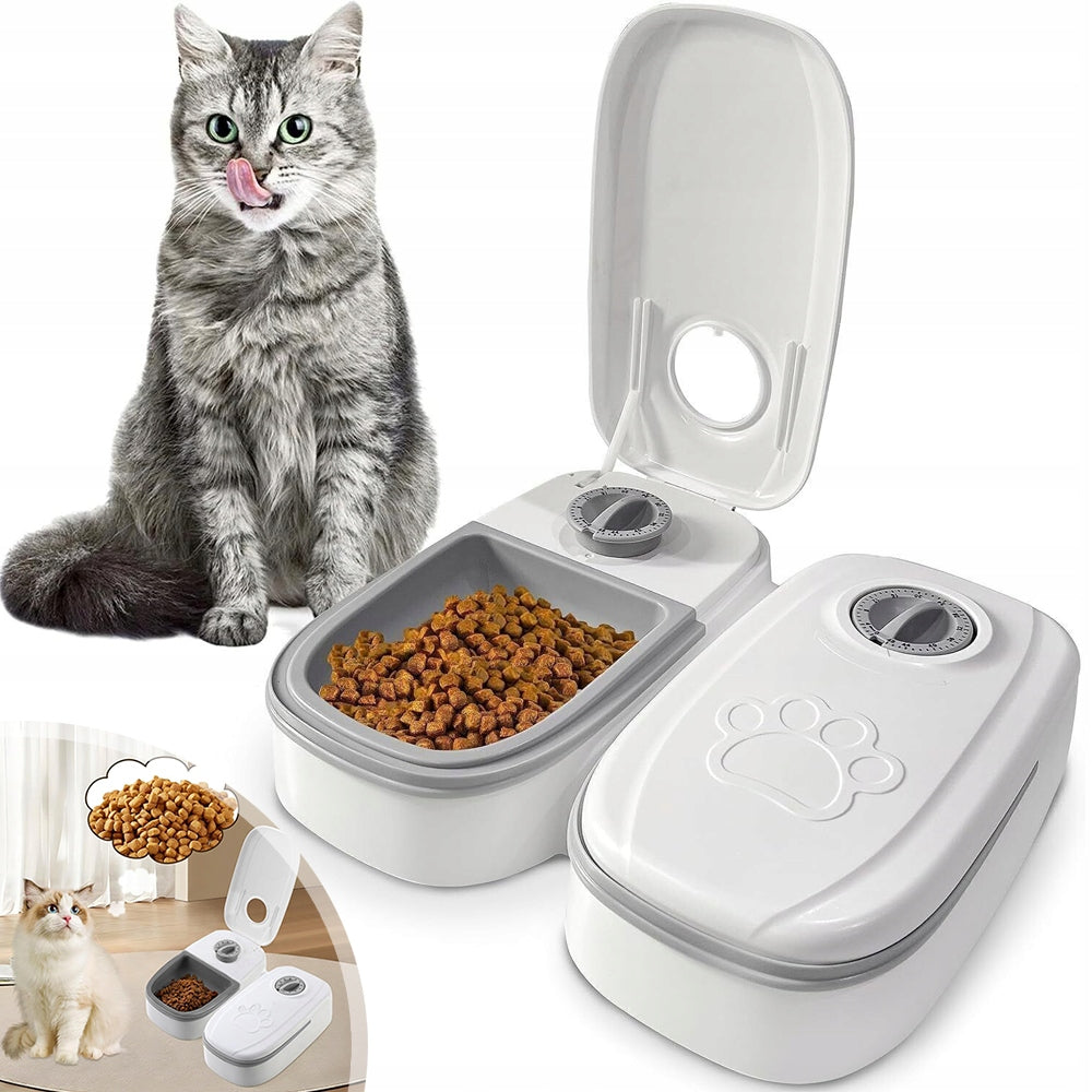 Dispenser 350 Ml Wet and Dry Food, Automatic Pet Feeder