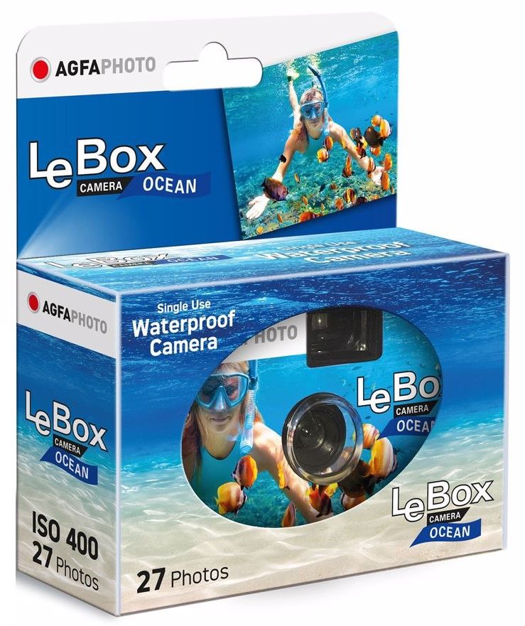 Disposable camera AgfaPhoto LeBox 400 27 Ocean 27 photos Manufacturer code 601100