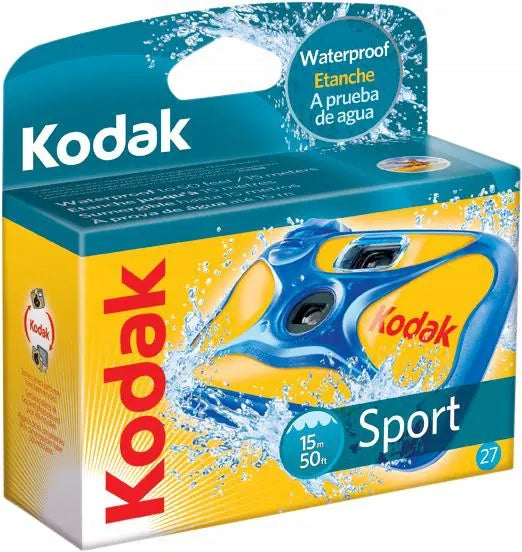 Disposable waterproof analog camera Kodak Water Sport 800ISO/27 frames