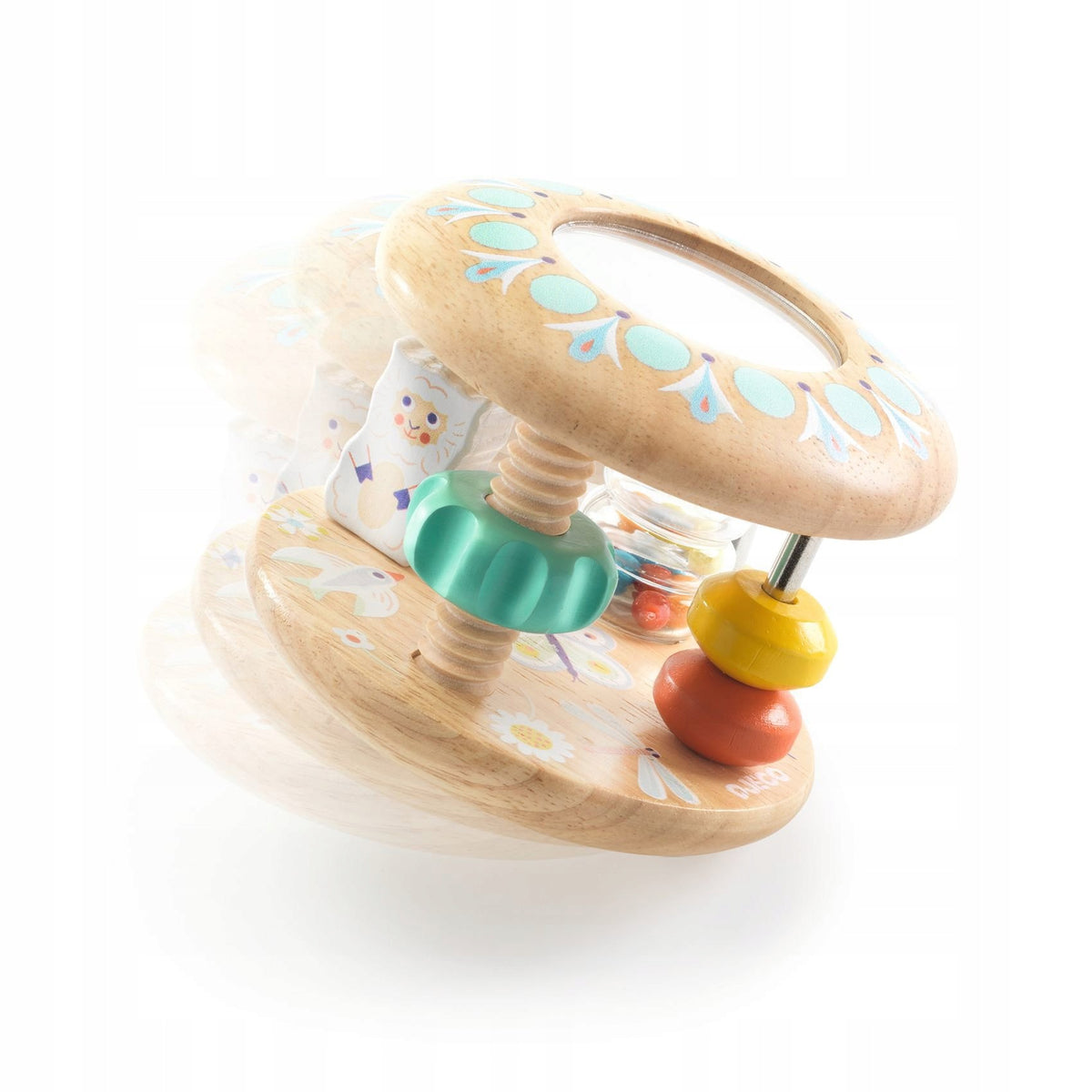 Djeco Rattle Tutti Wooden Educational Toy for Babies 10m+ Brand Djeco