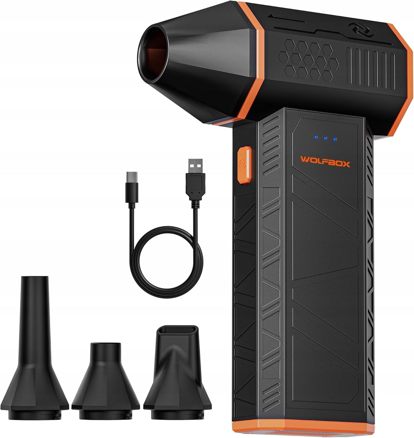 Dmuchawa do kurzu WOLFBOX MF50 110000RPM 3-biegi USB-C Bezprzewodowa