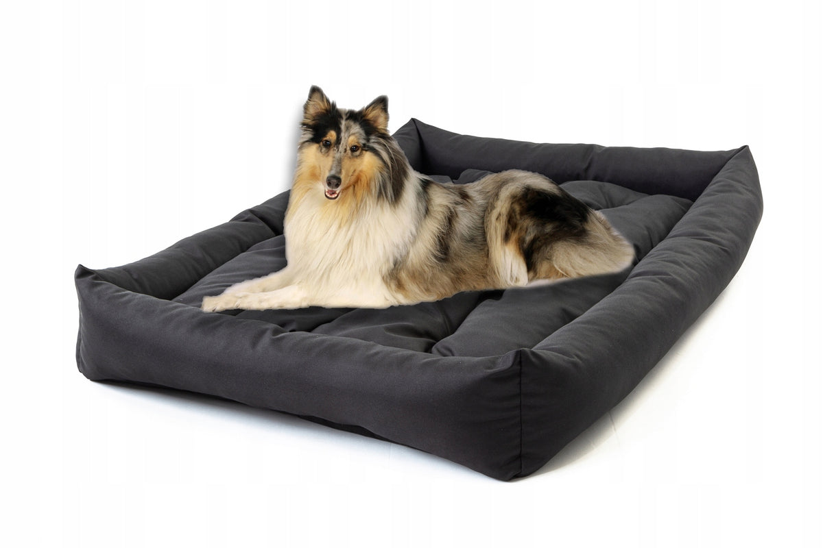 Dog Bed Couch 120x90 WATERPROOF Black Packaging status original