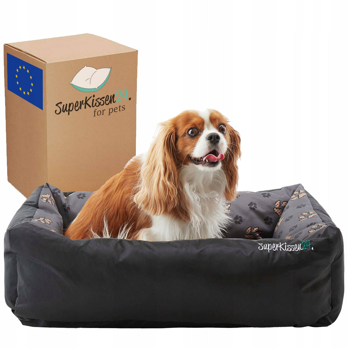 Dog Bed Couch WATERPROOF 85x65 Removable Soft Paw Pillow