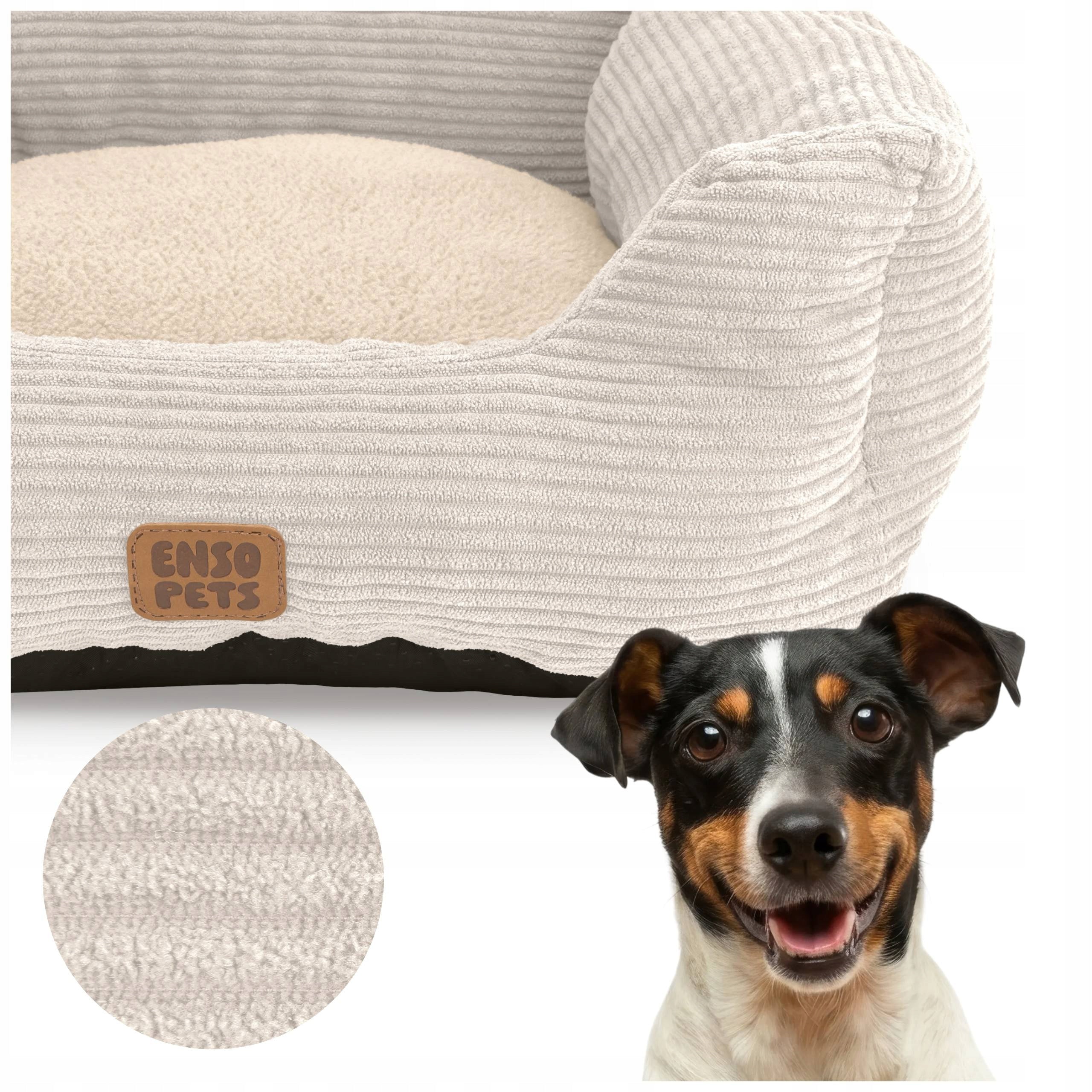 Dog Bed Elegant Cream S Plush Soft Pillow Bed