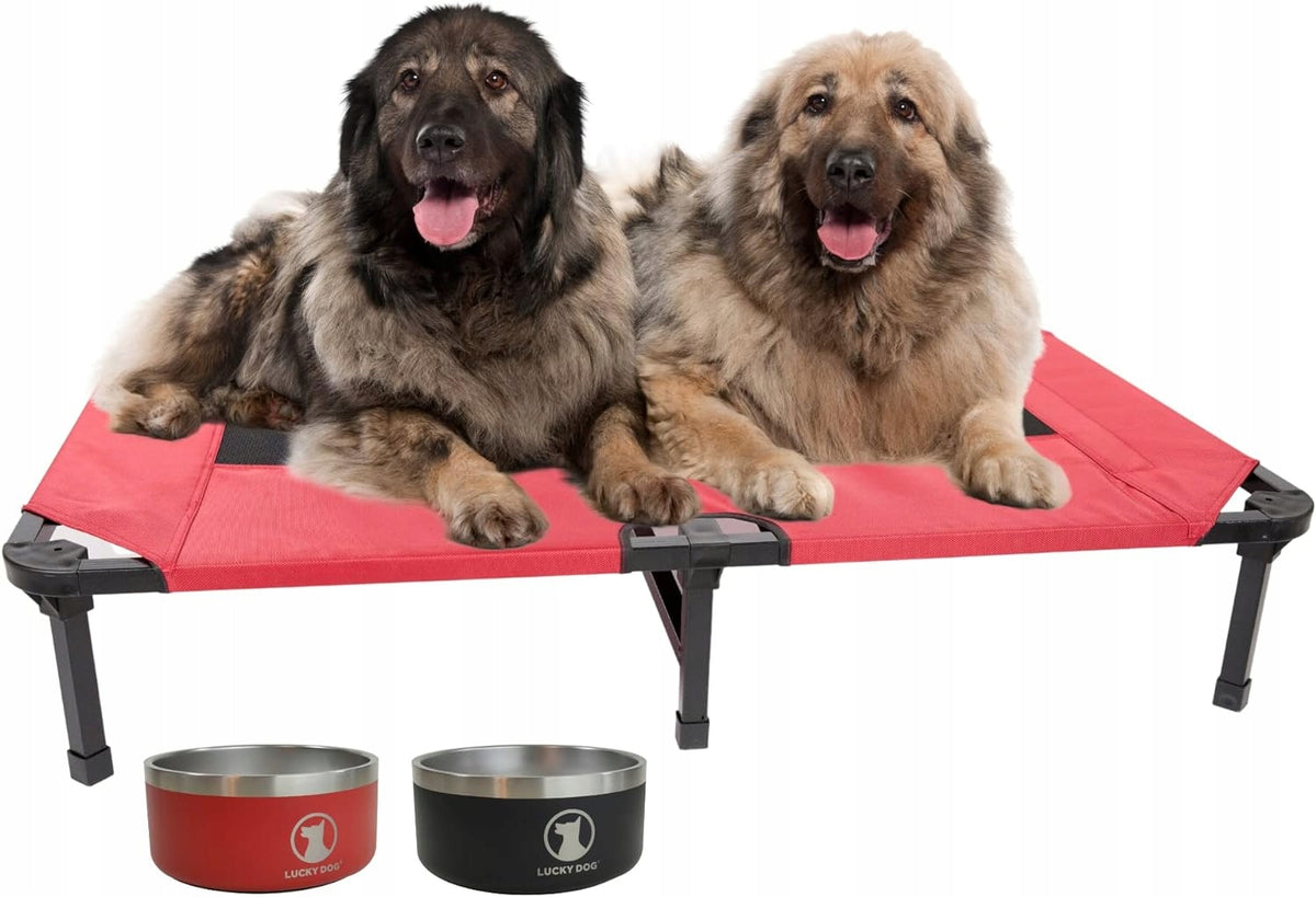 Dog Bed Red BED ON THE FRAME On The Feet 55kg 117x74x19cm