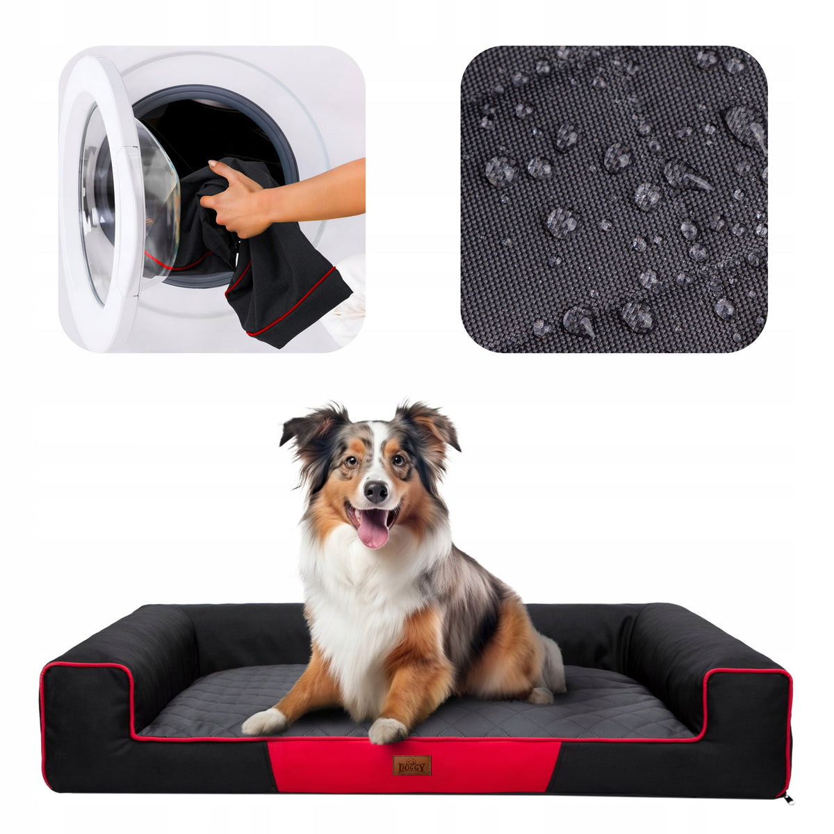 Dog Bed, Sofa WATERPROOF REMOVABLE COVER XL 100x65 cm