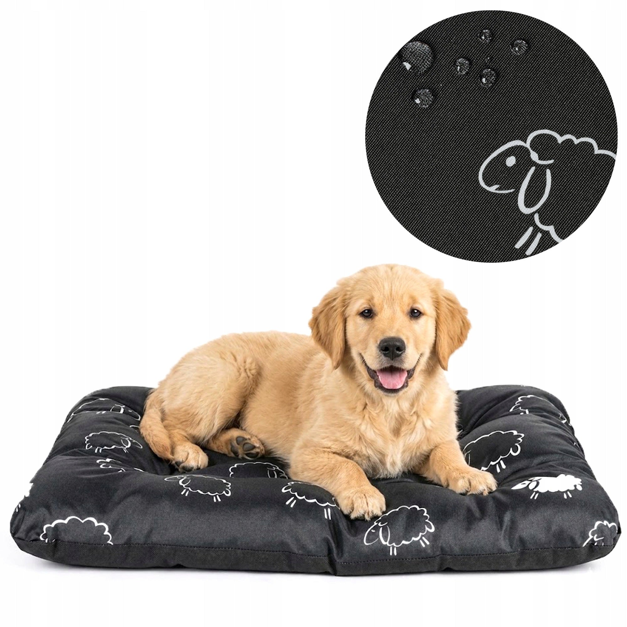 Dog Bed WATERPROOF Comfortable Cushion Playpen Couch Mat 70x50 SHEEP