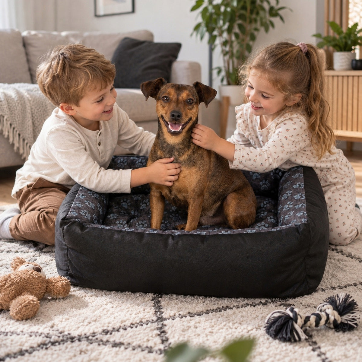 Dog Bed WATERPROOF Couch Playpen Cushion 85x65 PAWS LEN Packaging status original