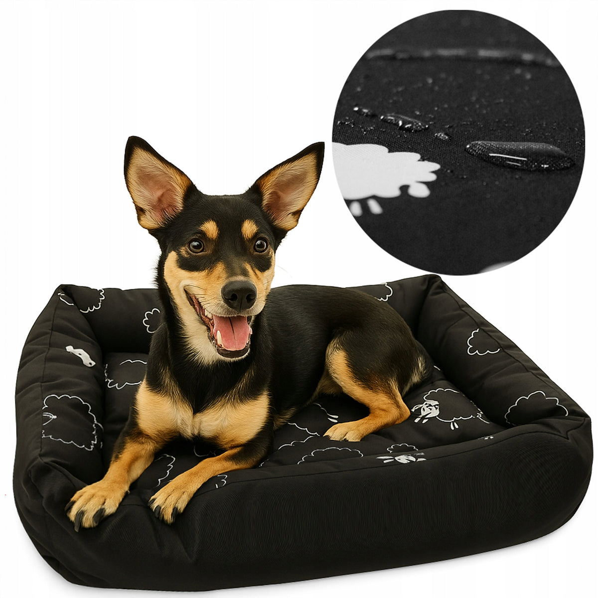 Dog Bed WATERPROOF Couch Soft Bed Playpen 70x55 SHEEP