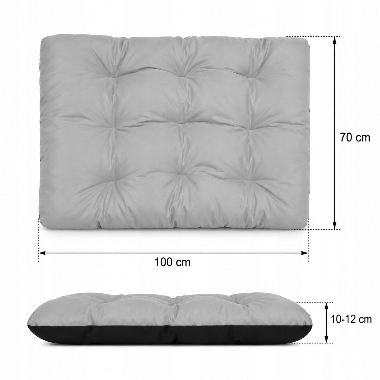 Dog Bed WATERPROOF Cushion Mat Bed Playpen Mat 100x70 STEEL Packaging status original