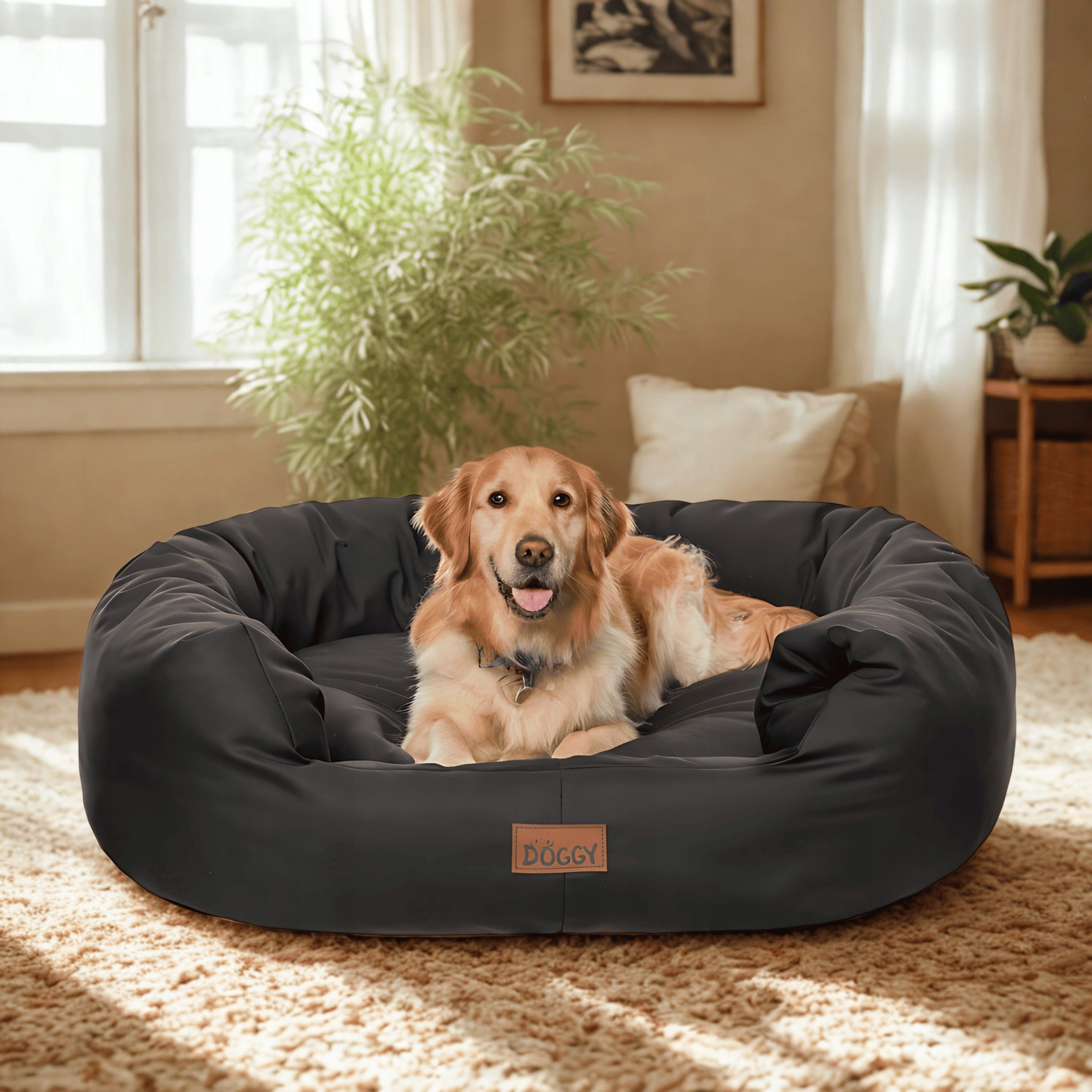 Dog Bed for Large Dog XXL 114x94 cm - Removable Mattress Packaging status original
