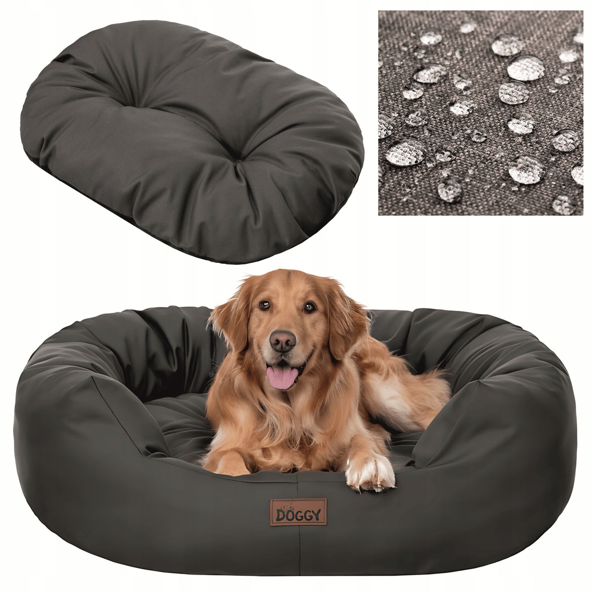 Dog Bed for Large Dog XXL 114x94 cm - Removable Mattress