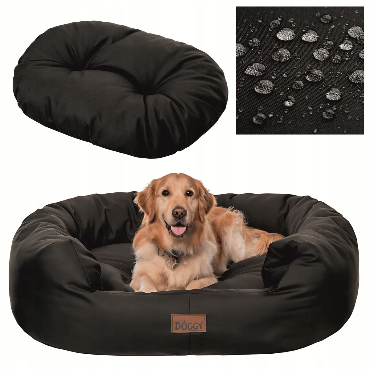 Dog Bed for Large Dog XXL 114x94 cm - Removable Mattress