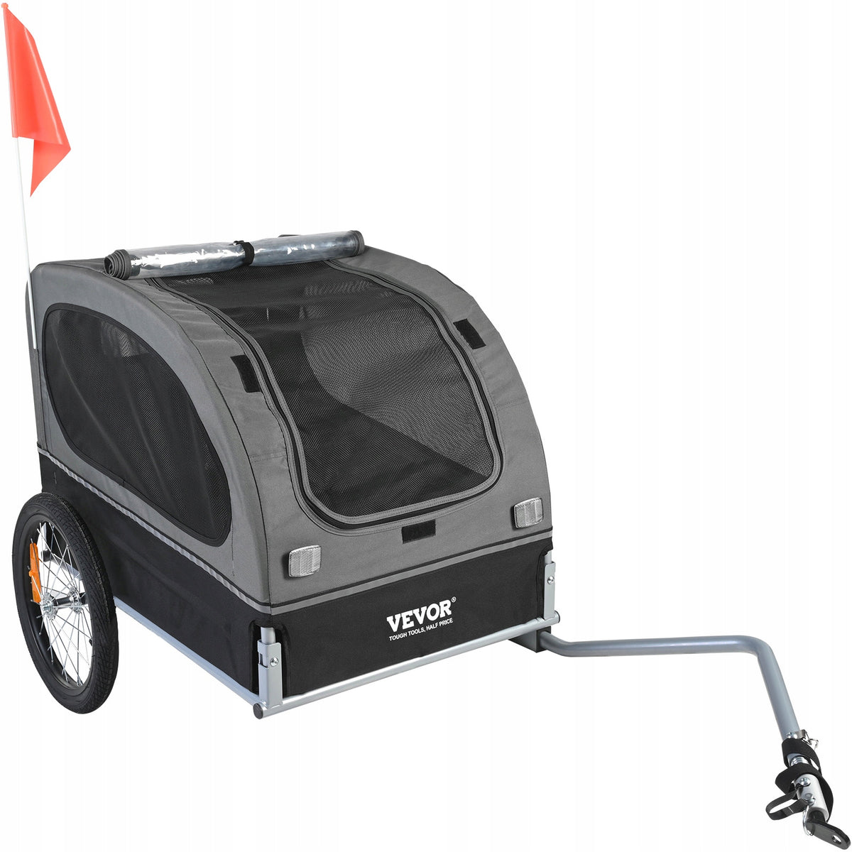 Dog Bike Trailer 88 lbs Folding with Wheels Coupler Reflectors Flag Manufacturer code TCSCWZXCTC106AQO