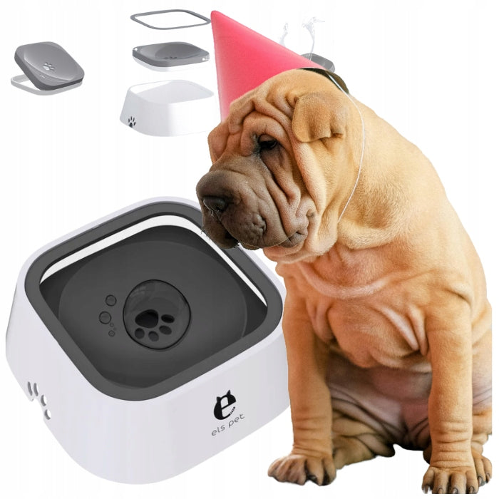 Dog Bowl Non-Spill 1,5L Slowing Portable Non-Slip