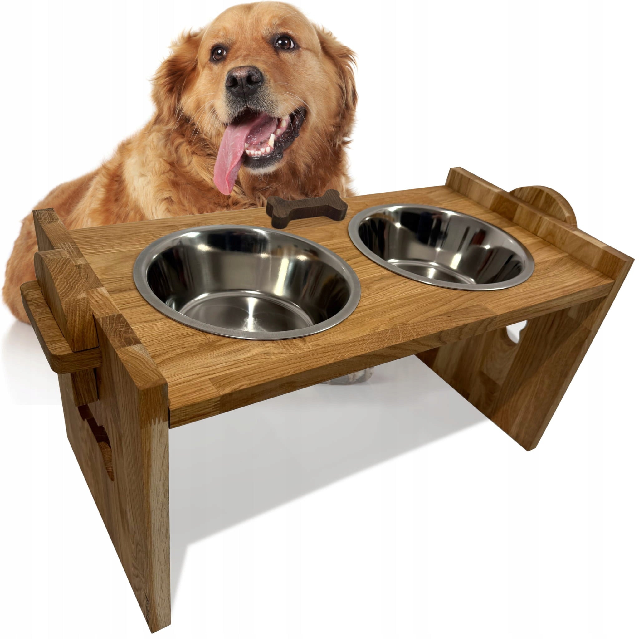 Dog Bowl on Wooden Stand Bowl Stand on XXL Stand Manufacturer code dog1-d-XXL