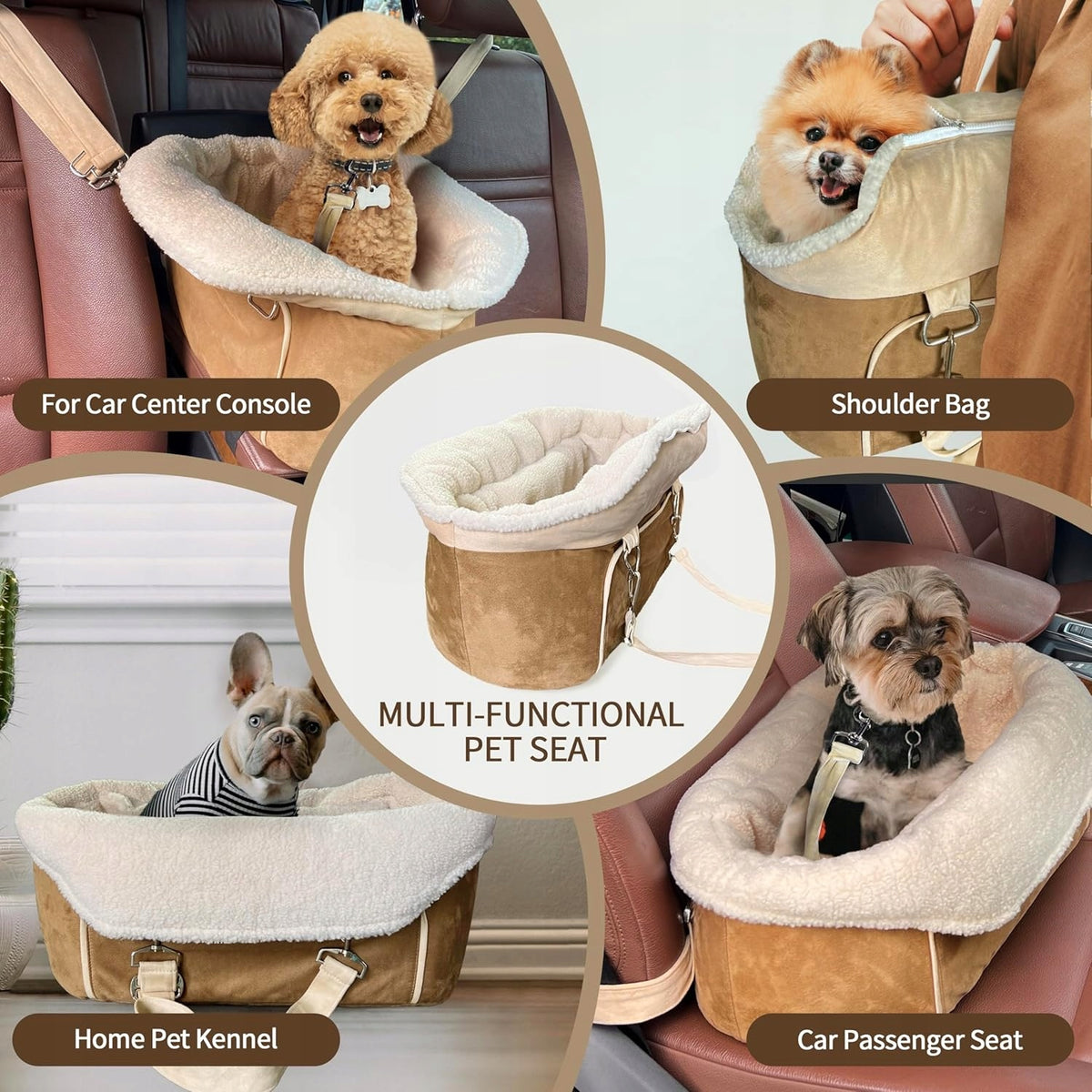 Dog Car Seat, 45x22x27CM, Suitable for Cats and Dogs Packaging status original