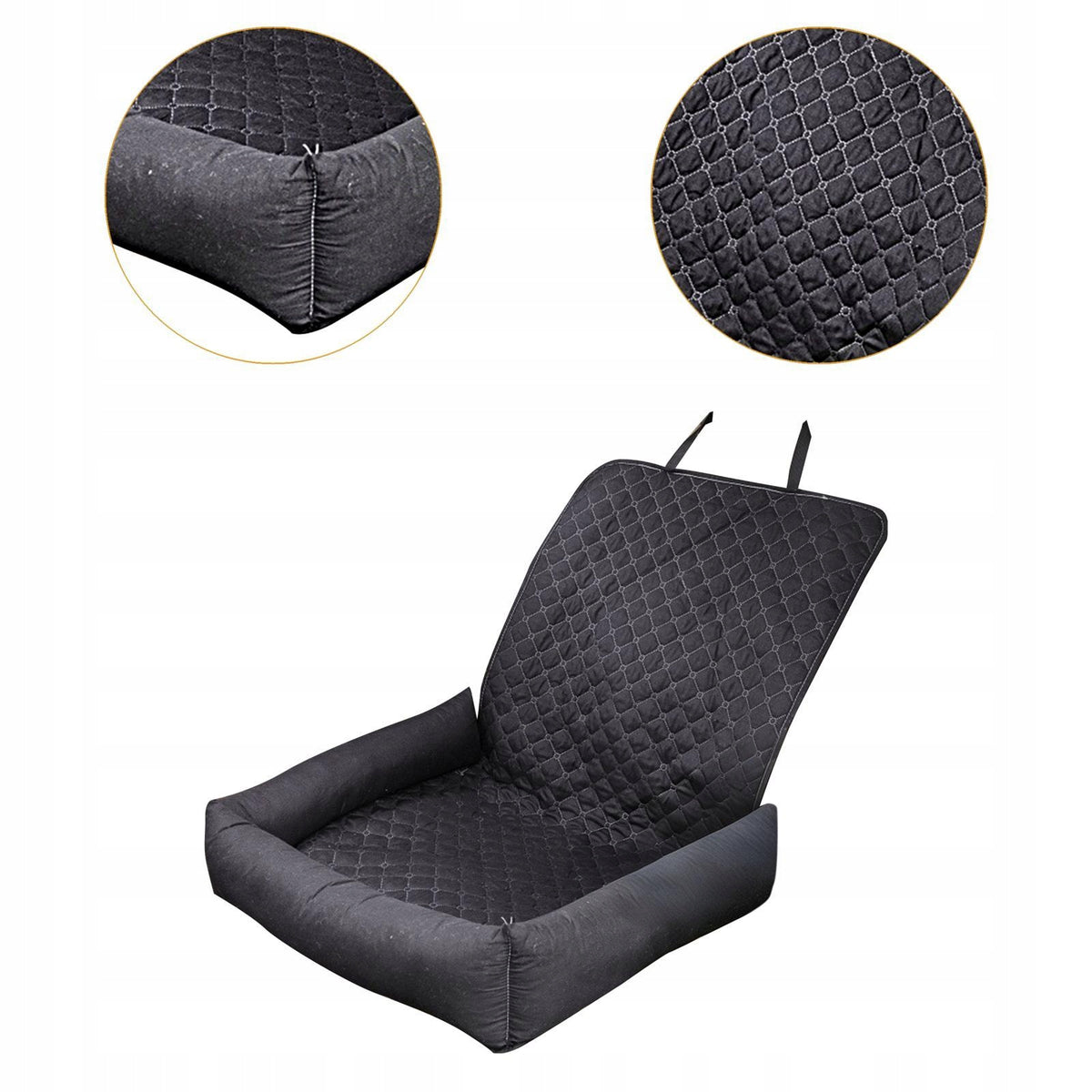 Dog Car Seats Pet Cushion Multifunctional Portable for Long Travels Black Manufacturer code 14564095812