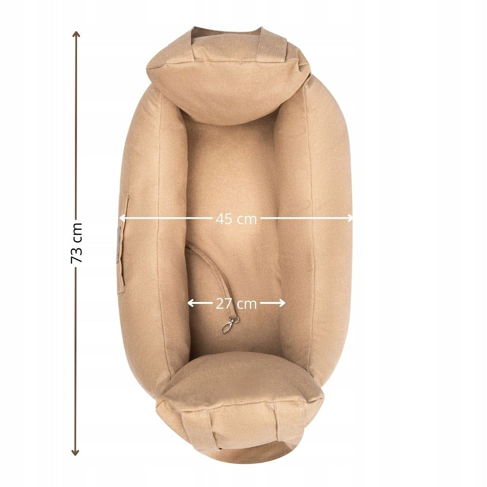 Dog Car Transporter Seat Bed Beige Light Brown EAN (GTIN) 5905261032843