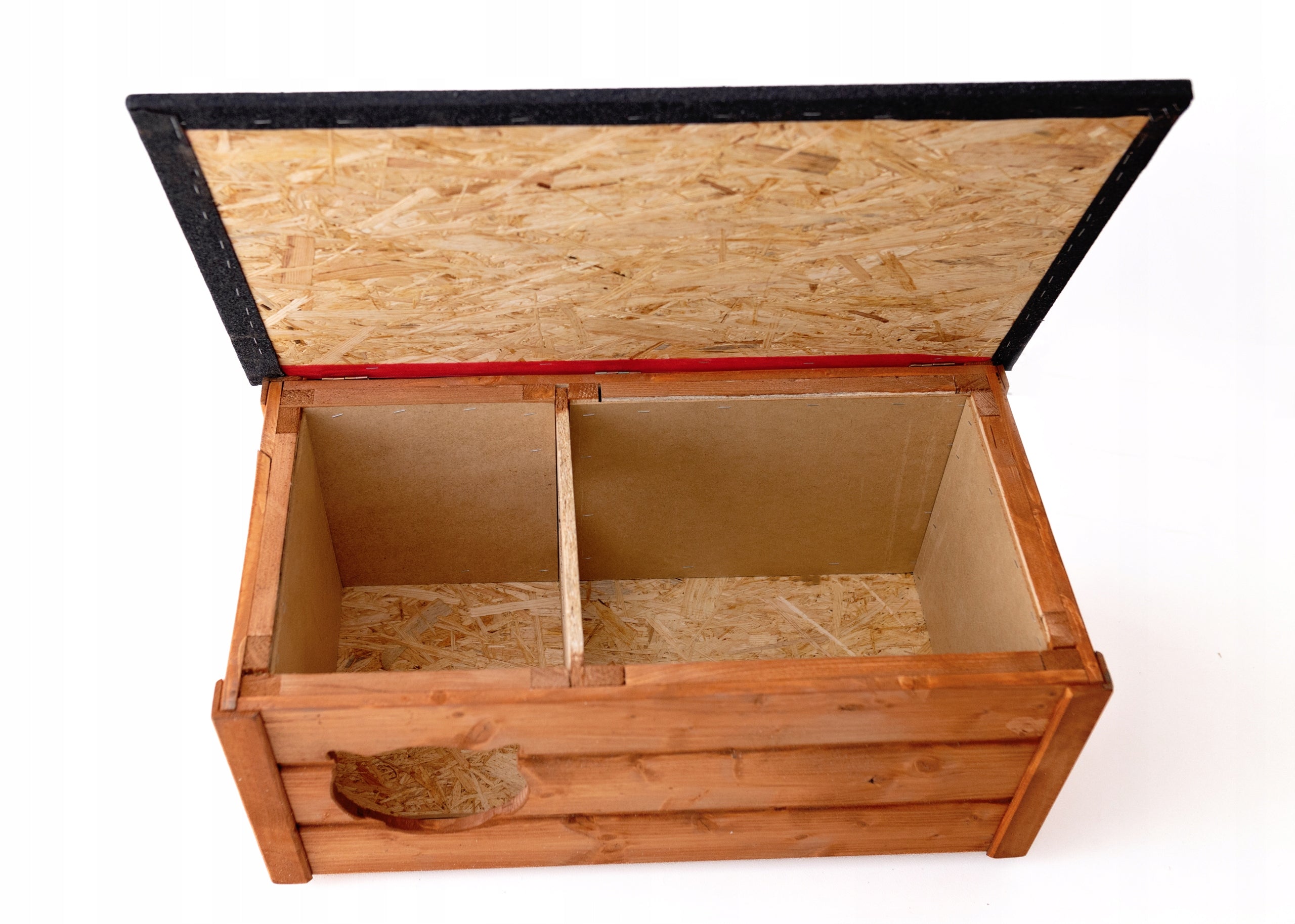 Dog Cat Booth Insulated with Vestibule Folded Sends in Full