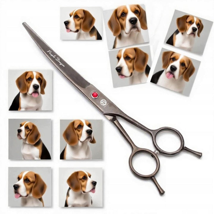 Dog Haircut Scissors 7 Inch Professional Grooming+ Case Manufacturer code Miruno