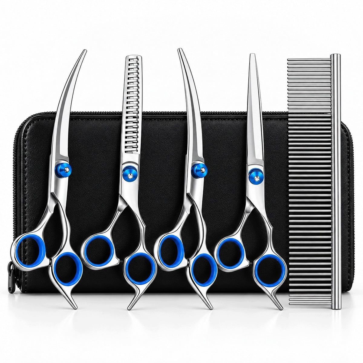 Dog Haircut Scissors Grooming Set 5in1 Accessories Packaging status original