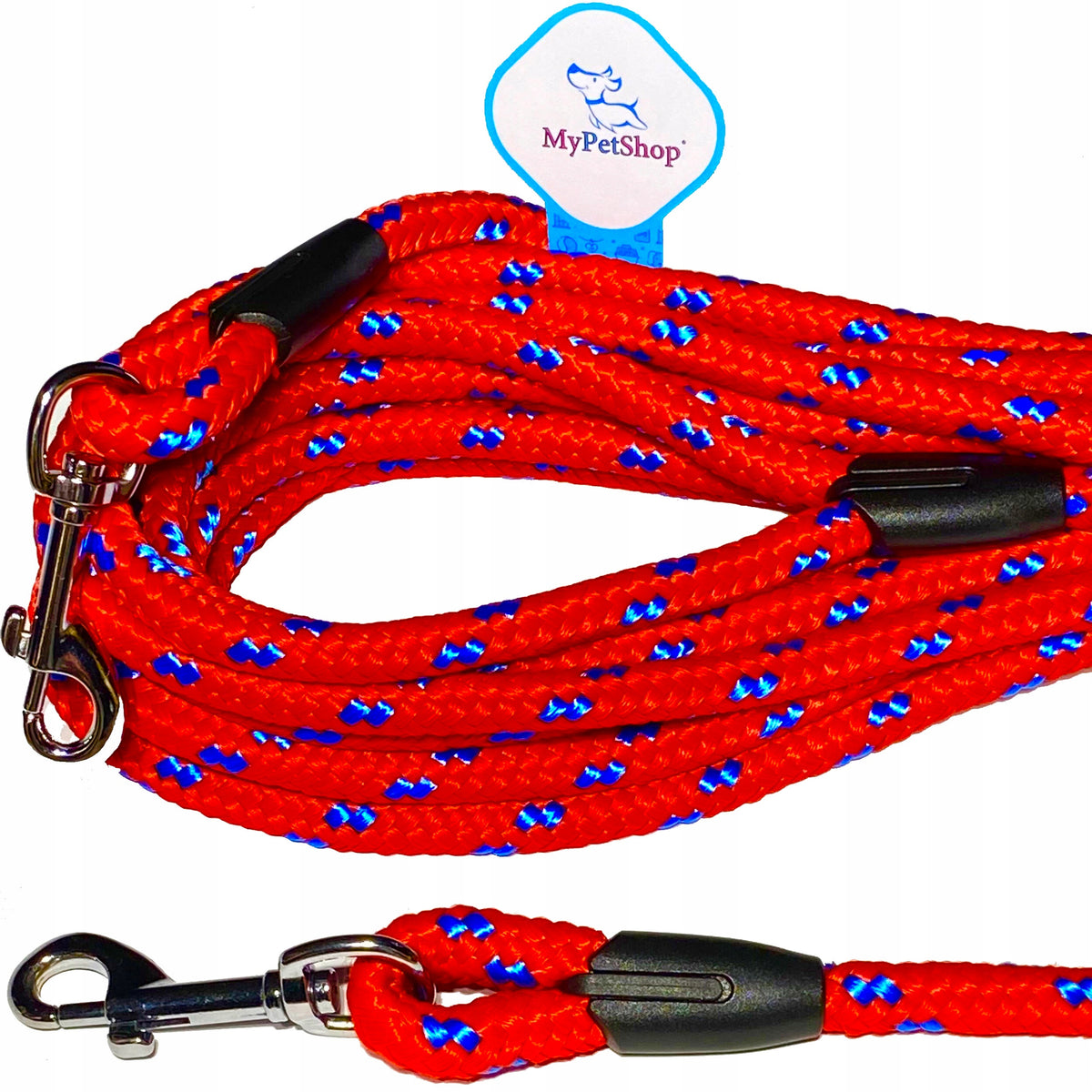 Dog Lanyard Training Rope 5m Strong Durable 10 mm Carabiner up to 220 kg Packaging status original