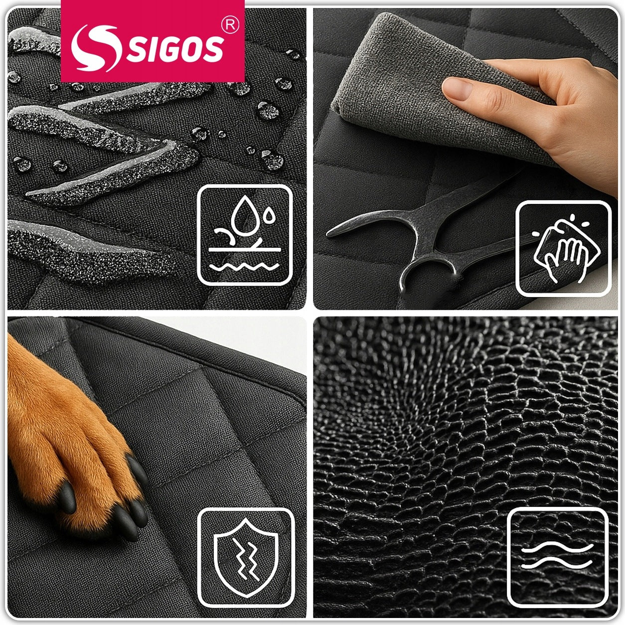 Dog Mat for Car Seat Cover Waterproof 4in1 Strong Packaging status original