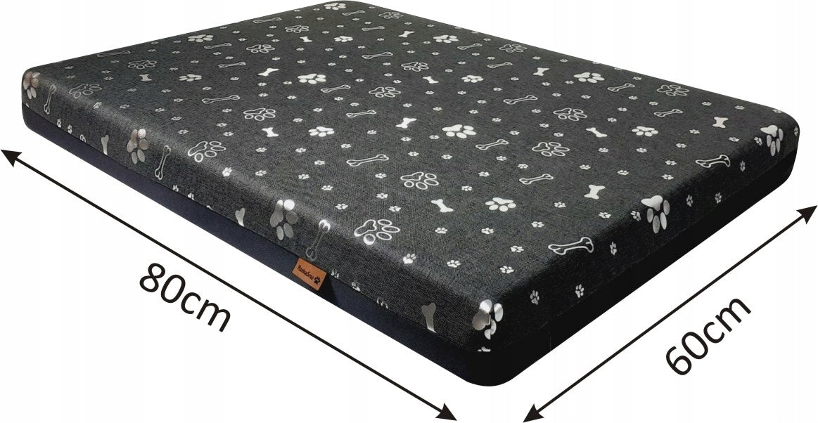 Dog Mattress Waterproof Orthopedic 80x60x8cm Visco Foam Brand Syma