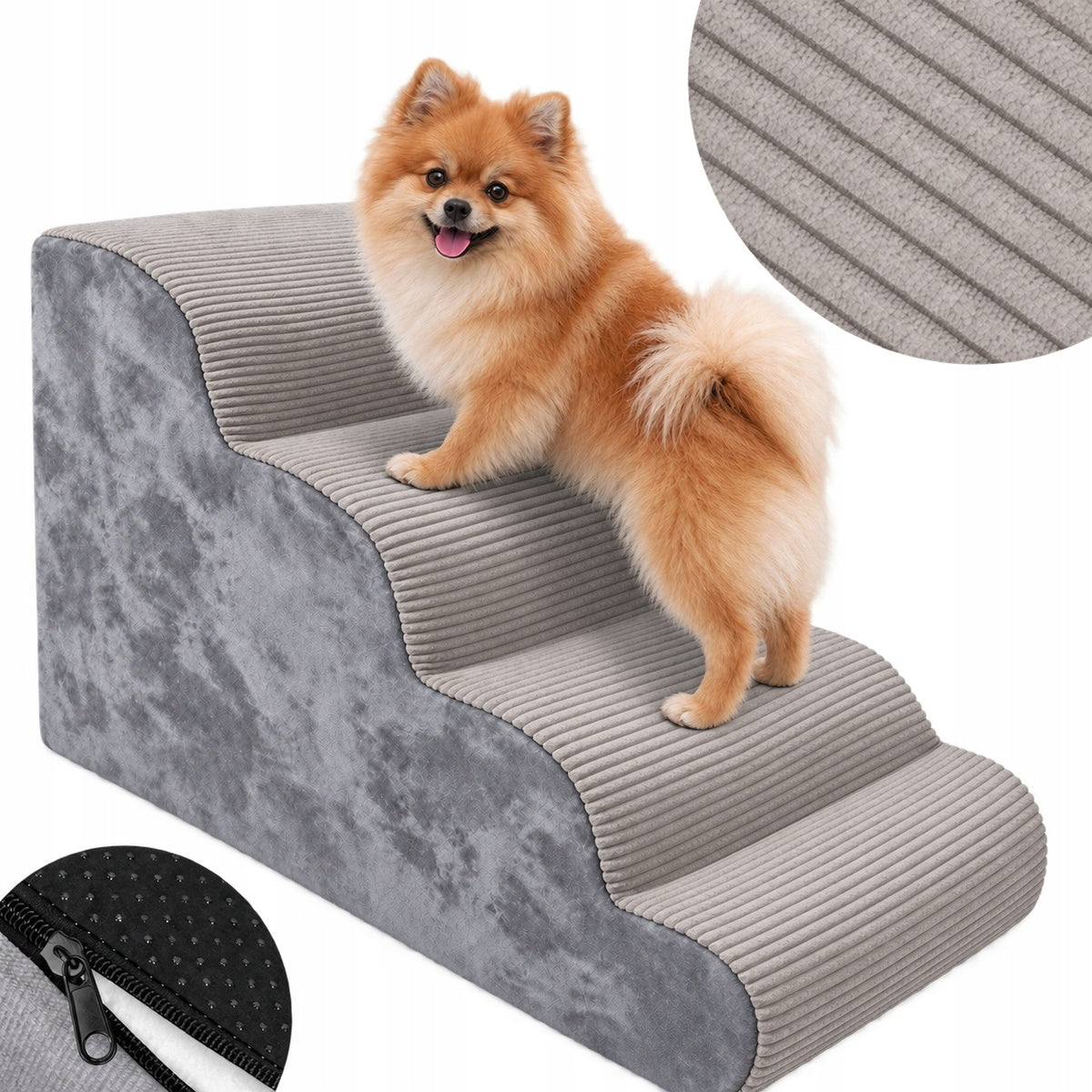 Dog Stairs for Entry Platform Stairs 4 Degrees 33x57x40 Ramp (I318)