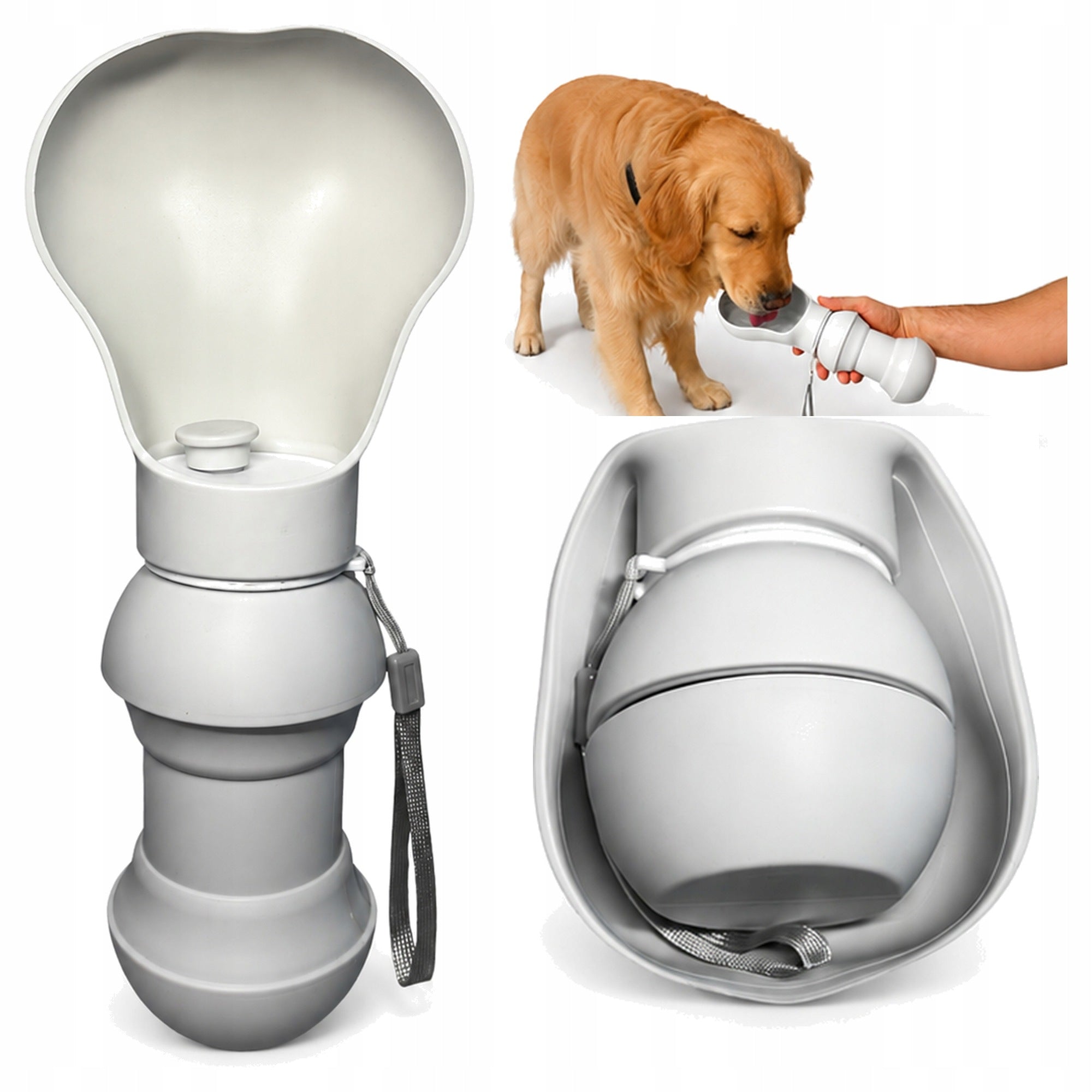 Dog Water Bottle 0.55l Dog Water Bottle, Portable Bowl