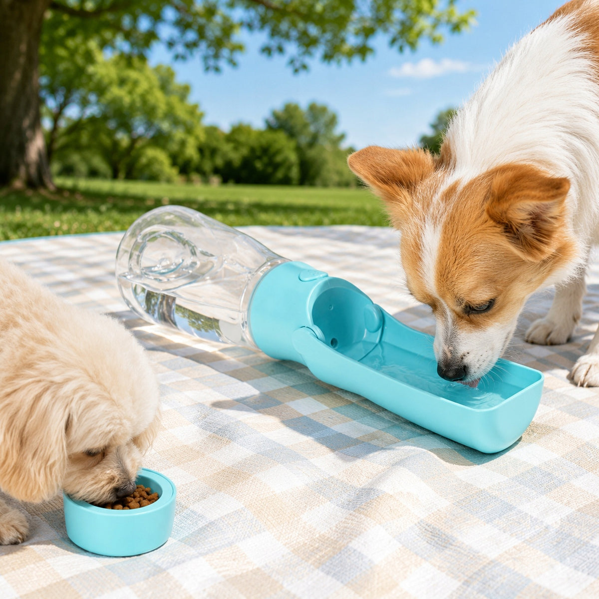 Dog Water Bottle with Bowl Tourist Drinker Folding 2in1 Brand Nobleza