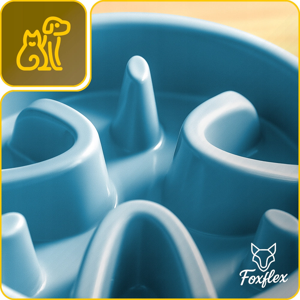Dog and cat bowl large interactive food slowing maze Manufacturer code Miska dla zwierząt antykolkowa