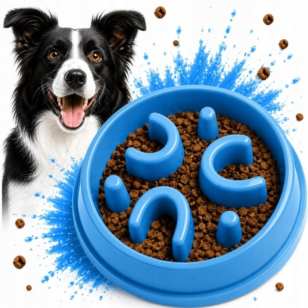 Dog and cat bowl large interactive food slowing maze
