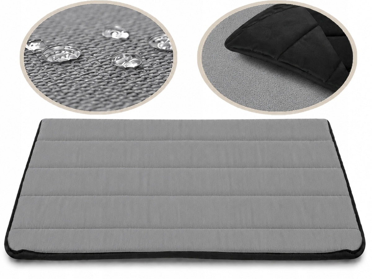 Dog bed mat 100x70 cm waterproof grey mattress