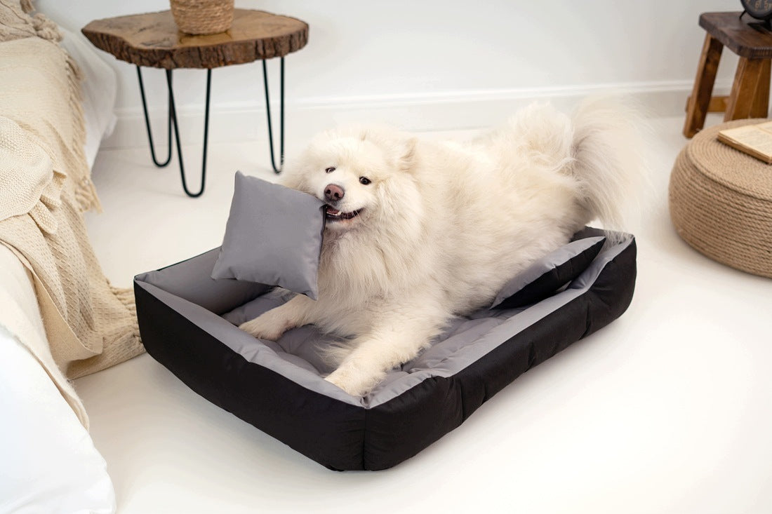 Dog bed playpen ECCO 130x105 cm waterproof grey Brand BuySpace