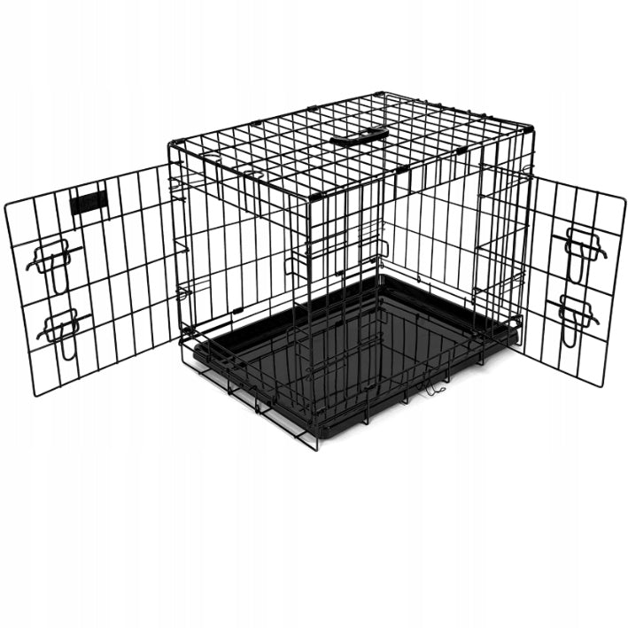 Dog cage with bed and bedspread set transporter playpen 76x46 cm Brand Lalazoo