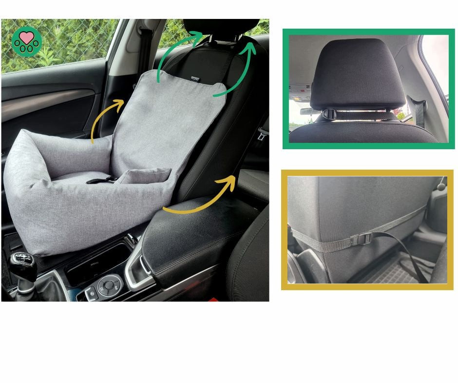 Dog car seat -removable cover- MODULAR KryKas COMFORT Manufacturer code LEG-FOT-COM-SZ-SZ