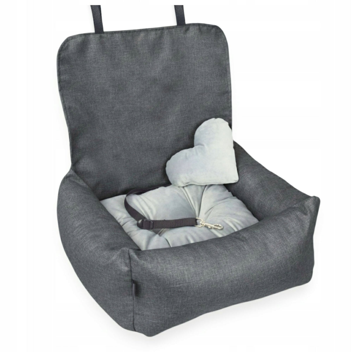 Dog car seat with backrest cover KryKas EXCLUSIVE PLUS for car Packaging status original