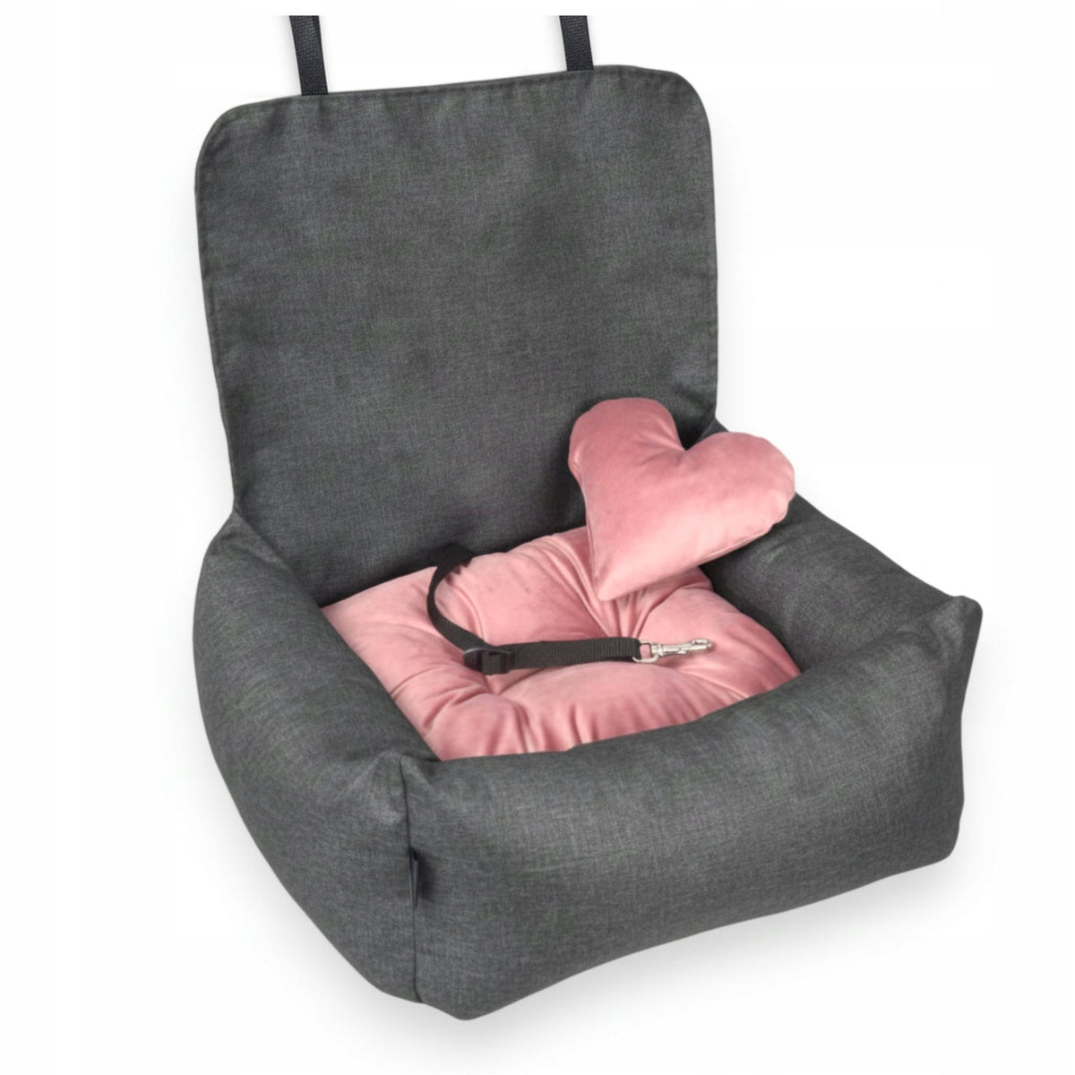Dog car seat with backrest cover KryKas EXCLUSIVE PLUS for car Packaging status original