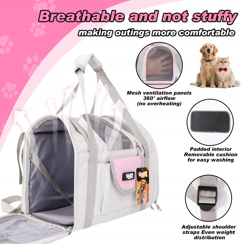 Dog cat backpack transporter pink PETPACKER Uniq Pets Manufacturer code UTR0001-D (PINK)