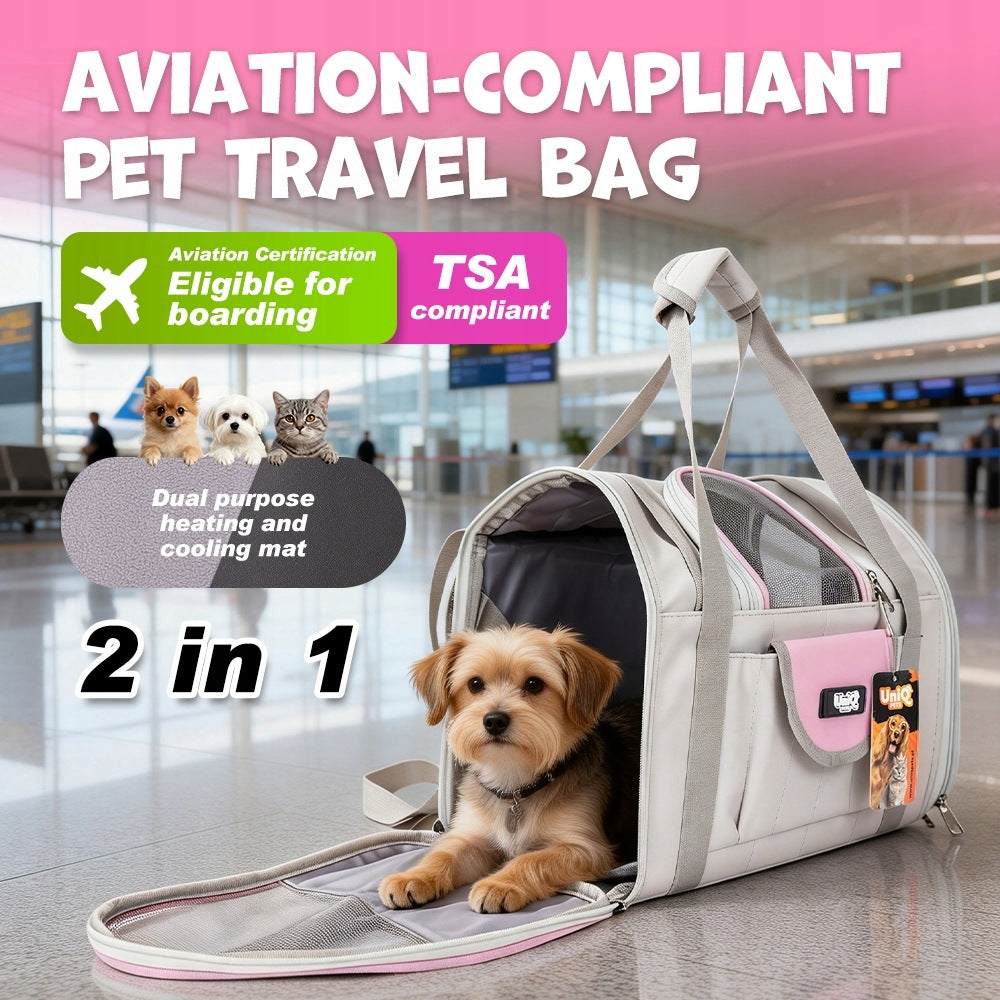 Dog cat backpack transporter pink PETPACKER Uniq Pets Packaging status original