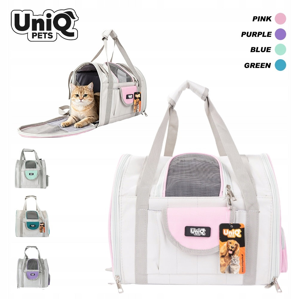 Dog cat backpack transporter pink PETPACKER Uniq Pets